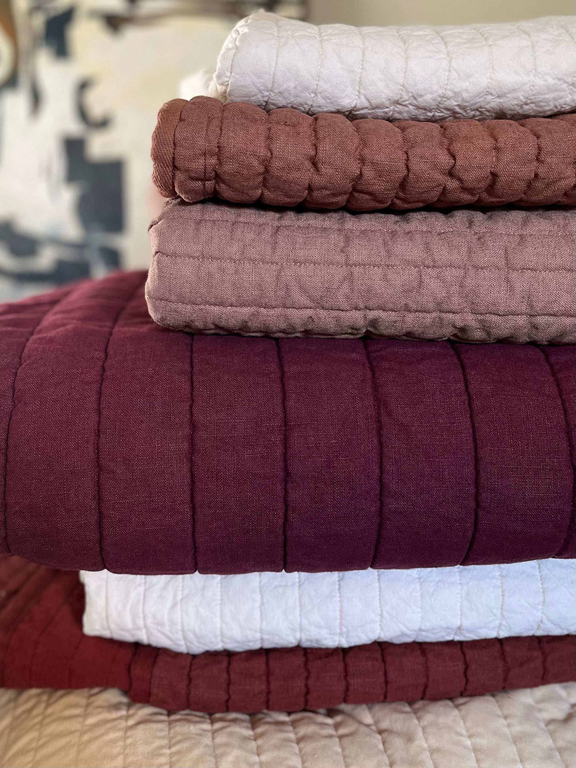 Quilt Blanket - Coffee