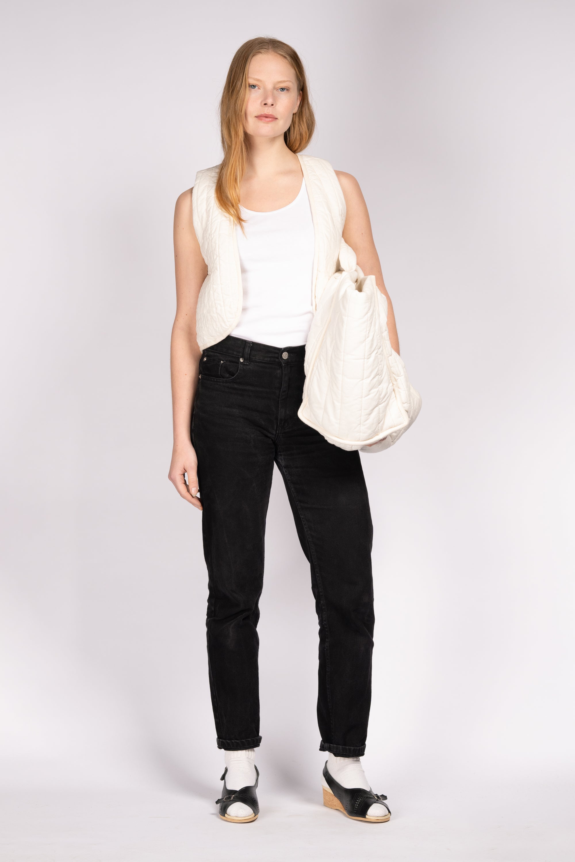 'Woodstock' Quilt Waistcoat - Calico