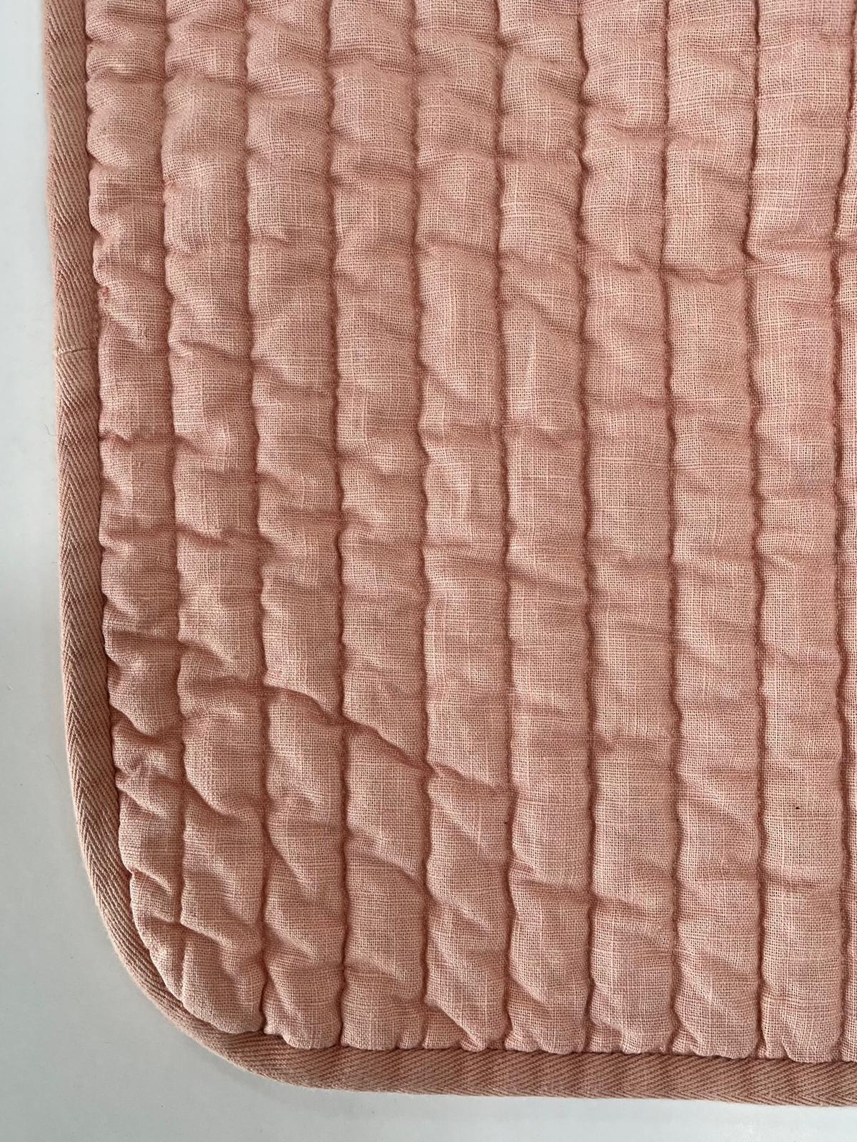 Quilt Blanket - Blush Pink