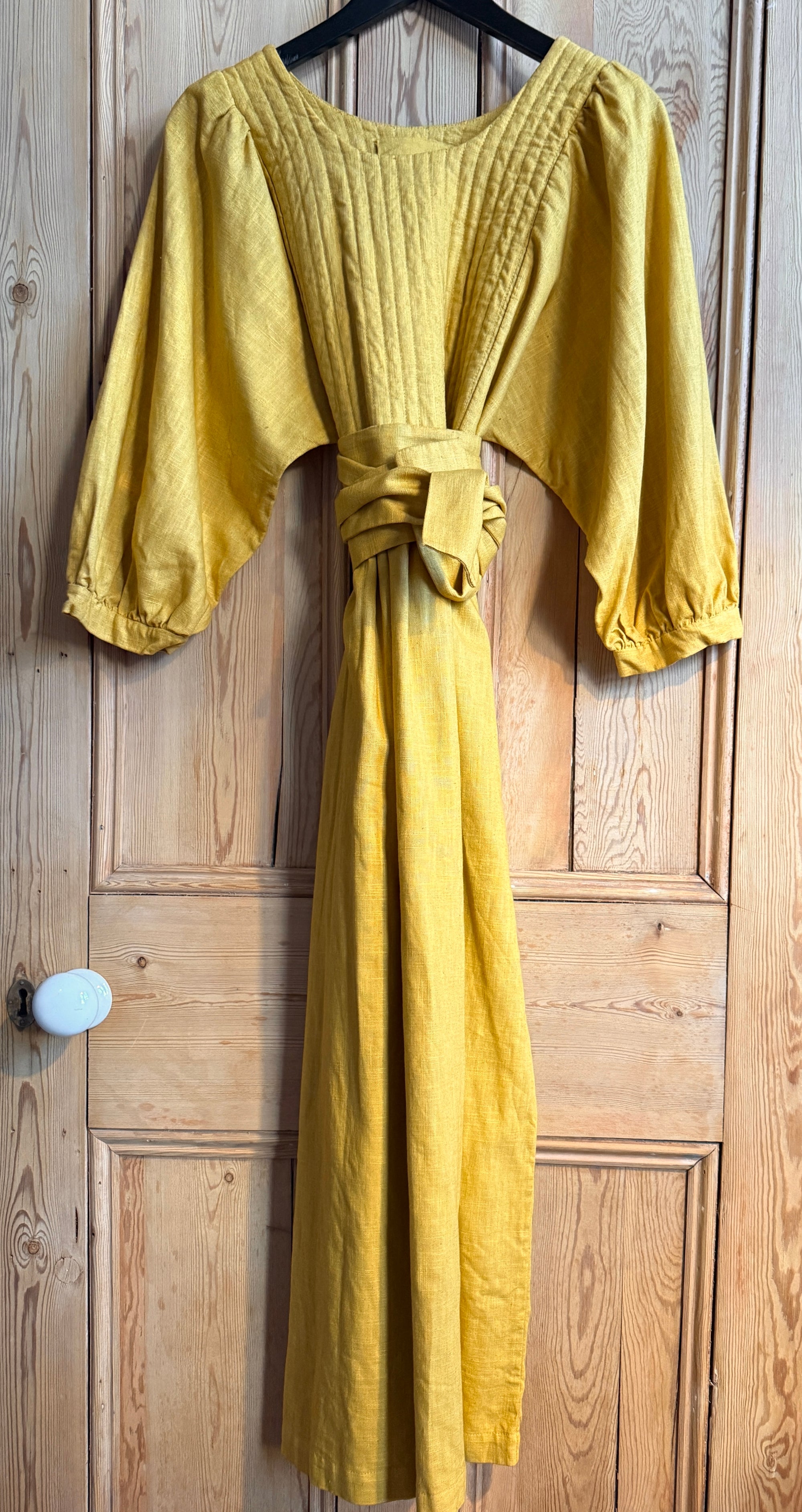 Quilt Dress - Craspedia Yellow Linen