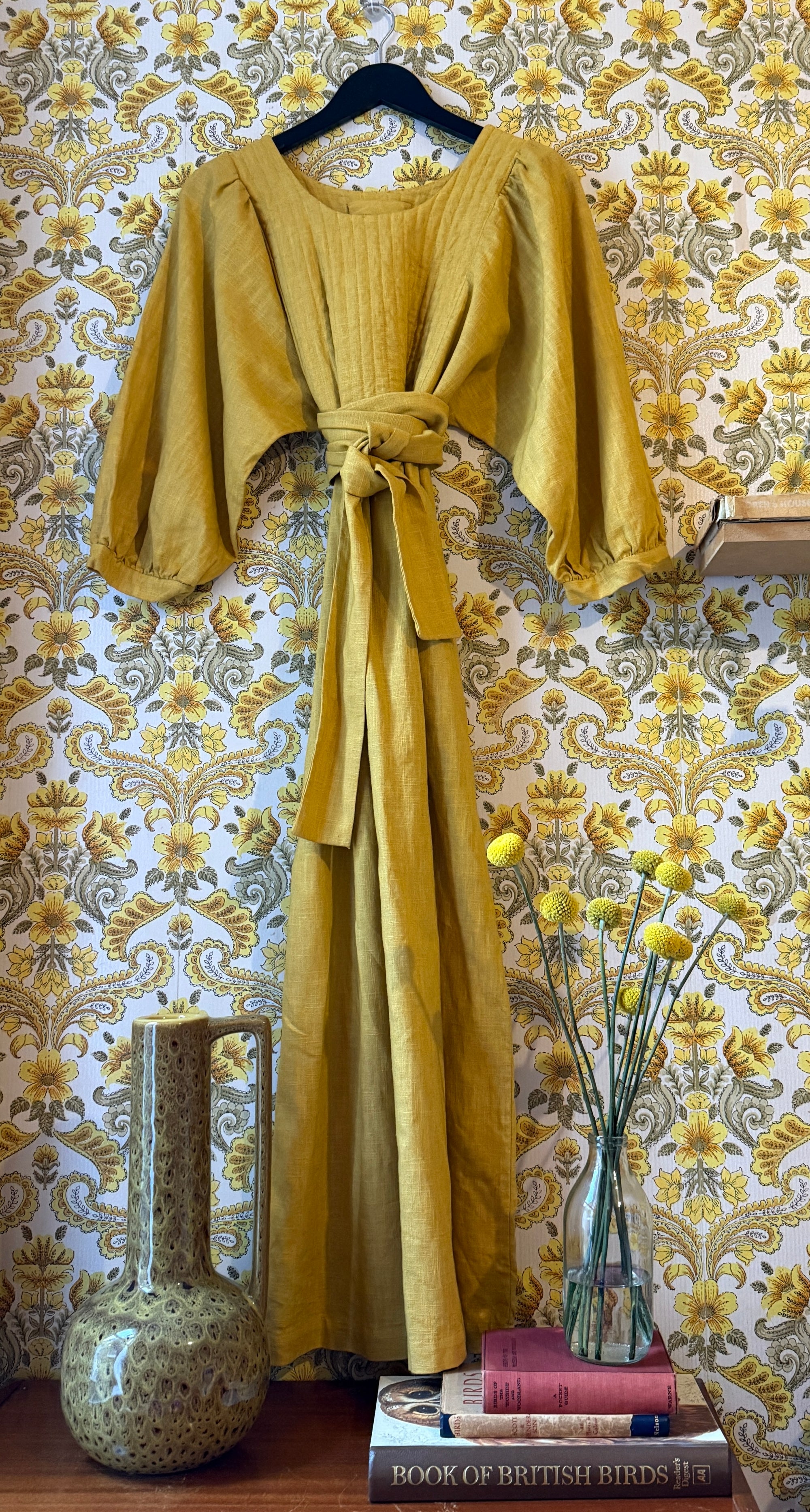 Quilt Dress - Craspedia Yellow Linen